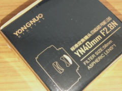 ヨンヌオ YN 40mm F2.8 N (YONGNUO YN 40mm F2.8 N for Nikon F mout